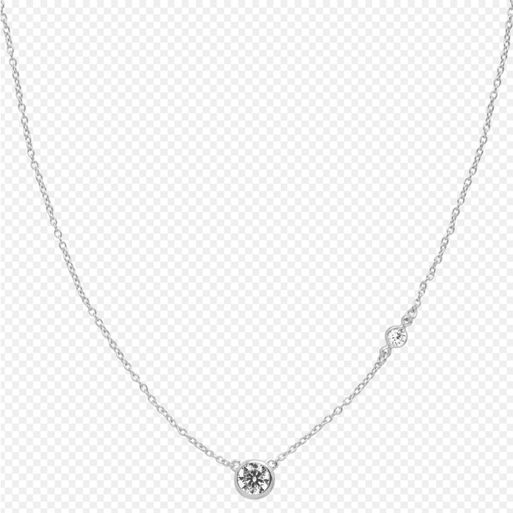 silpada .925 Silver Necklace with Crystal Accents 2334 - Picture 2 of 5